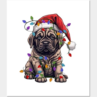 Christmas Puppy Posters and Art